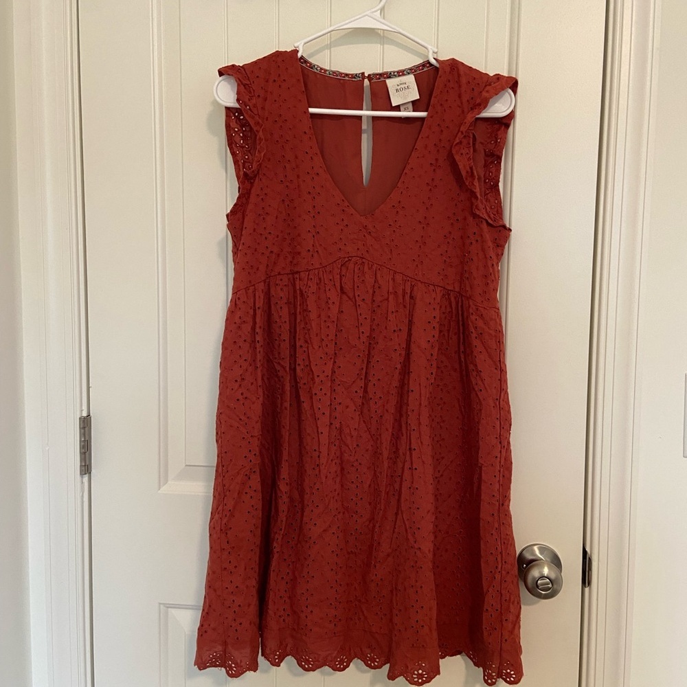 EUC | Knox Rose women’s‎ ruffle sleeve minidress — XS